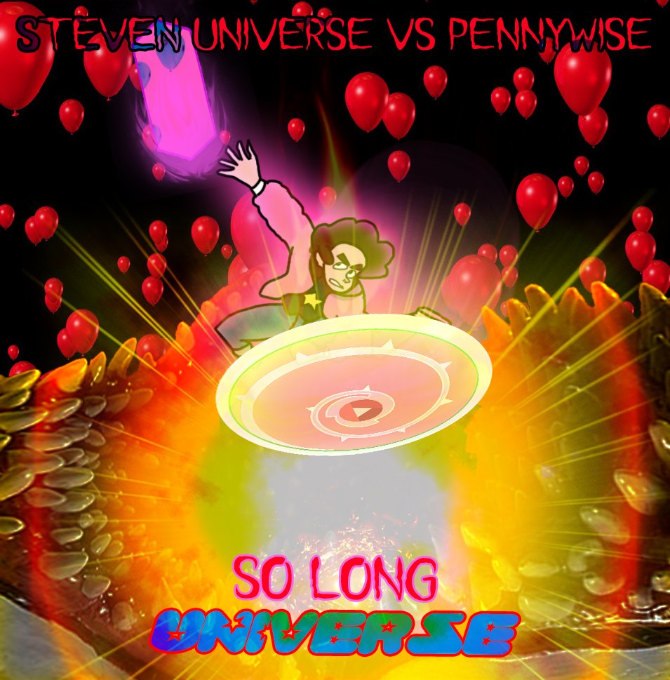EGSNaze's tweet photo. DEATHBATTLE | STEVEN UNIVERSE VS PENNYWISE | So long, Universe | FAN COVER

""So brave, the Universe!
Standing tall, chin held high
But every tear you try to hide?
Ohhh, those are my favorite kind!"

#Deathbattle #Powerscaling #StevenUniverse #IT #Pennywise #Crossover #Versus #VS https://t.co/syLrB4ozBp
