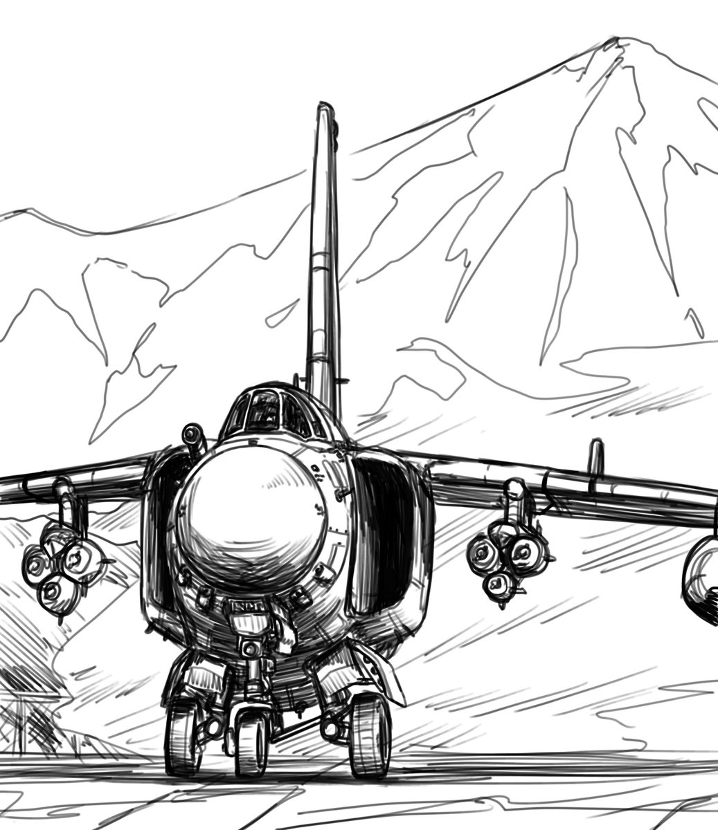 saku_1424's tweet photo. 初期ジェット機にありがちなオデブ機ラクガキ
トゥンナンとか大好き https://t.co/STTlrSQTmz