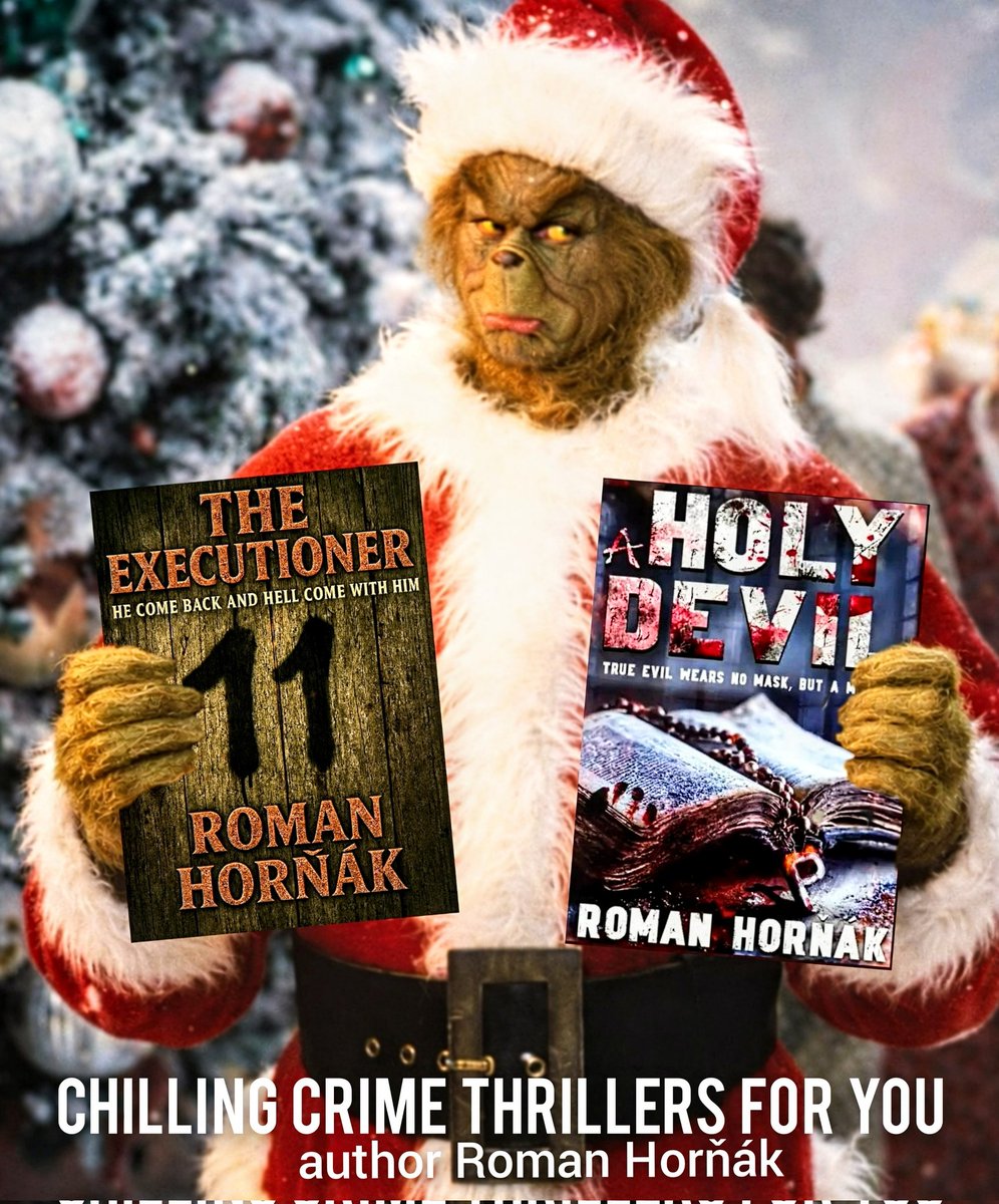 roman_hornak111's tweet photo. @KindlePromos Not every Santa brings joy🧟💥
#WednesdayStory #DarkThriller
Where?🤔
On Amazon 👈🎄
⬇️⬇️⬇️🧟
https://t.co/0HFLkh2jz8

#WriteToKill #Thriller #IndieAuthor #AuthorsOfTwitter #fictionalwriter https://t.co/uUZvYVAC2m