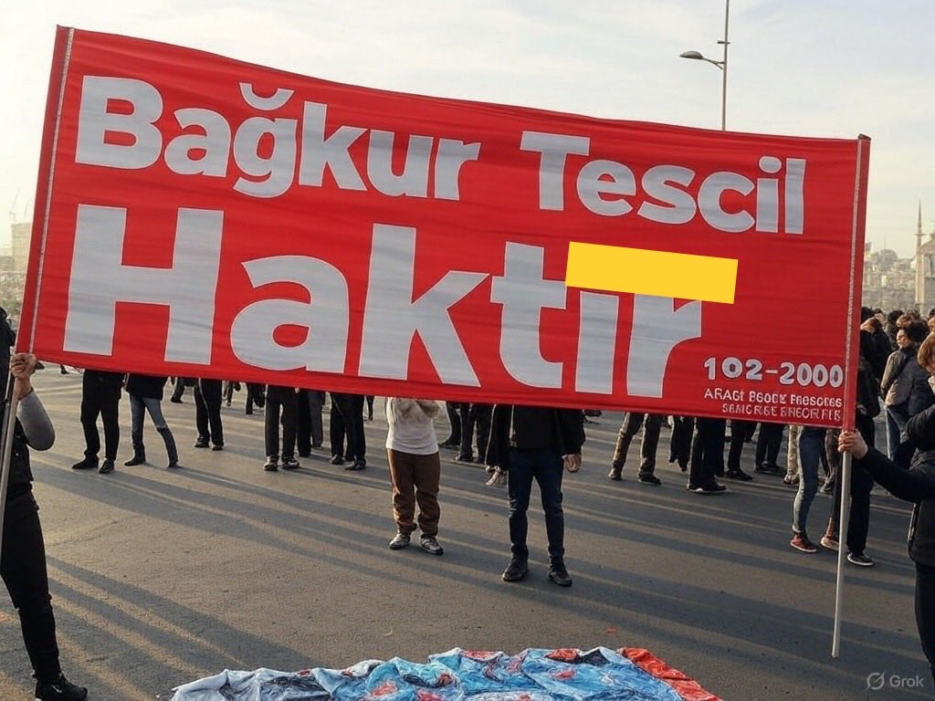 ➡️ #1982_2008Arası
➡️ KANDIRILDIK!
➡️ Söz verildi, tutulmadı!
➡️ Unutulduk!
➡️ Hak gaspına uğradık!
❌ #Bağkur1479_24_25_26 #Anayasa10_60 çiğnendi
➡️ Emeklilik ve sağlık hakkımızı istiyoruz!
#BağkurTescilMağdurları

<a href="/AliSahin501/">Ali ŞAHİN</a>
<a href="/Ademcalkin/">Adem Çalkın</a>
<a href="/avaliozkaya/">Ali ÖZKAYA 🇹🇷</a>
<a href="/CeydaBC35/">Ceyda Bölünmez Çankırı</a>