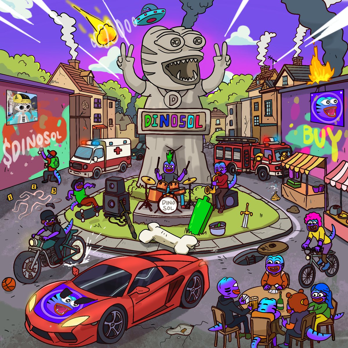 BiboyArts's tweet image. The history has been rewritten
Now Nothing can stop $DINO from  adding more digits to its mcap. 

@DinosolMeme
My digital art entry for
#DinoMemeContest