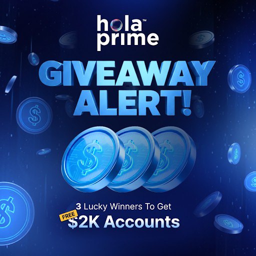 jekzcharlez's tweet photo. GIVEAWAY TIME

Listen up traders: 3 lucky people are about to win a FREE 2K 2-step prime forex account and all you need to do to enter is:

✅ Follow
@holaprimeglobal
@jekzcharlez
@PropTradingHQ
@AyegboEmmanuel
👥 Join discord -
https://t.co/1Mw1CBF7Uq
👥 Tag 3 friends, 💙 & Repost this
🗓️ Post the proof below

🌲Christmas is almost here get your gift now!