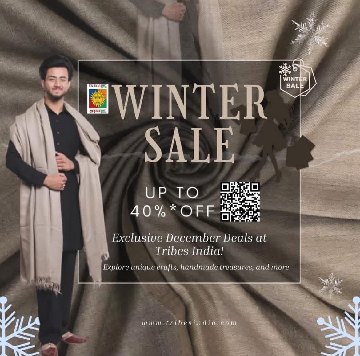 Tribes India north brings you authentic and unique tribal products.
Get upto 40% discount on tribal products.
🛒Shop now👉 bit.ly/48SwPaJ
or visit our nearest store &amp; support tribal artisans.
* Limited time only!
#TribesIndia 
#DecemberDeals #BuyTribal <a href="/tribesindia/">TRIBES INDIA</a>