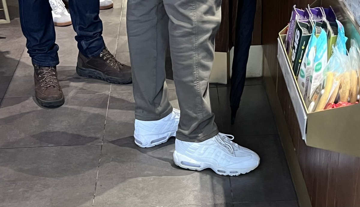 Some extremely white 95s in the queue in front of me at Costa this morning #dailykickpic