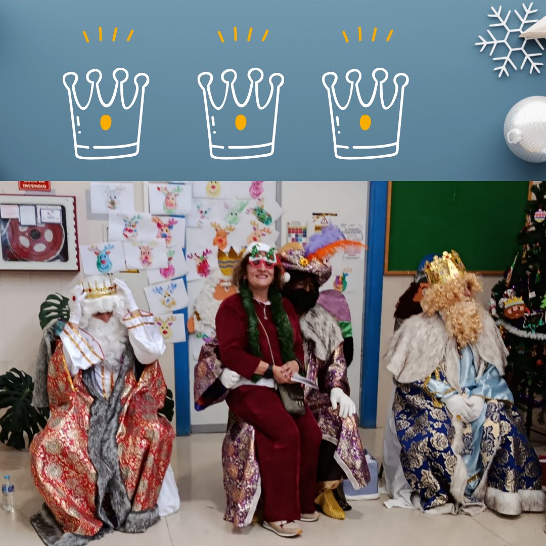 ColeNSVillar's tweet photo. VIPS en el centro 👑👑 👑
SS MM los Reyes Magos de Oriente han encontrado un hueco en su apretada agenda prenavideña y nos han visitado. 🐪🐪🐪🌴
Muchísimas gracias! 😍
#TradiciónNavideña #Navillar #micolemola #SoyDelVillar #AMPALaNava @AytoLagunaDuero https://t.co/0CQLKwaOVW