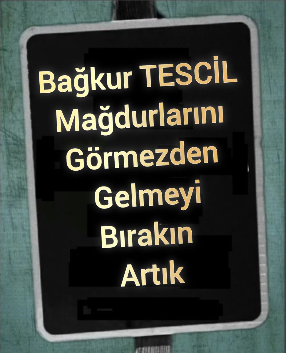 ➡️ #1982_2008Arası
➡️ KANDIRILDIK!
➡️ Söz verildi, tutulmadı!
➡️ Unutulduk!
➡️ Hak gaspına uğradık!
❌ #Bağkur1479_24_25_26 #Anayasa10_60 çiğnendi
➡️ Emeklilik ve sağlık hakkımızı istiyoruz!
#BağkurTescilMağdurları

<a href="/celalettin_kose/">Av. Celalettin Köse</a>
<a href="/CuneyttYuksell/">Cüneyt Yüksel</a>
<a href="/bybekirbozdag/">Bekir  Bozdağ</a>
<a href="/avademyildirim/">Adem YILDIRIM</a>