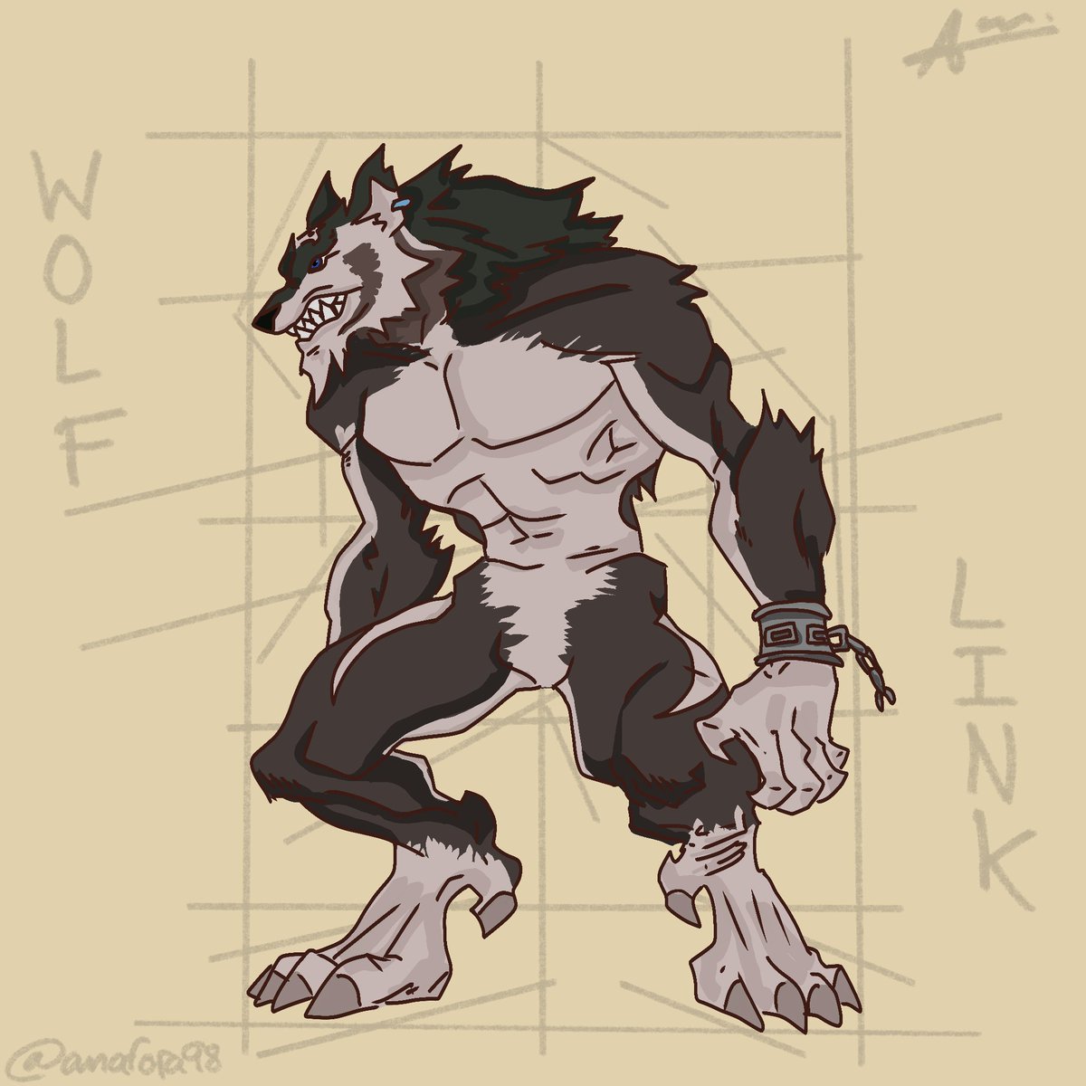 anafora98's tweet photo. Wolf link in a werewolf form #Link #Zeldatw #TLOZ #TLOZTP #WolfLink #Zelda #Midna #zeldafanart #fanart https://t.co/U3KVTfZ8Ew