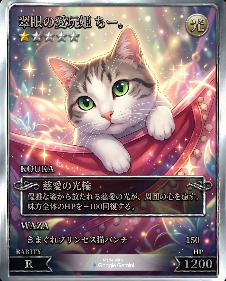 ペットカードジェネレーター ちー。