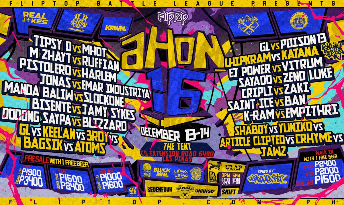 watta season! maraming salamat sa lahat ng naging parte ng liga ngayong taon! live at online! wild ride!