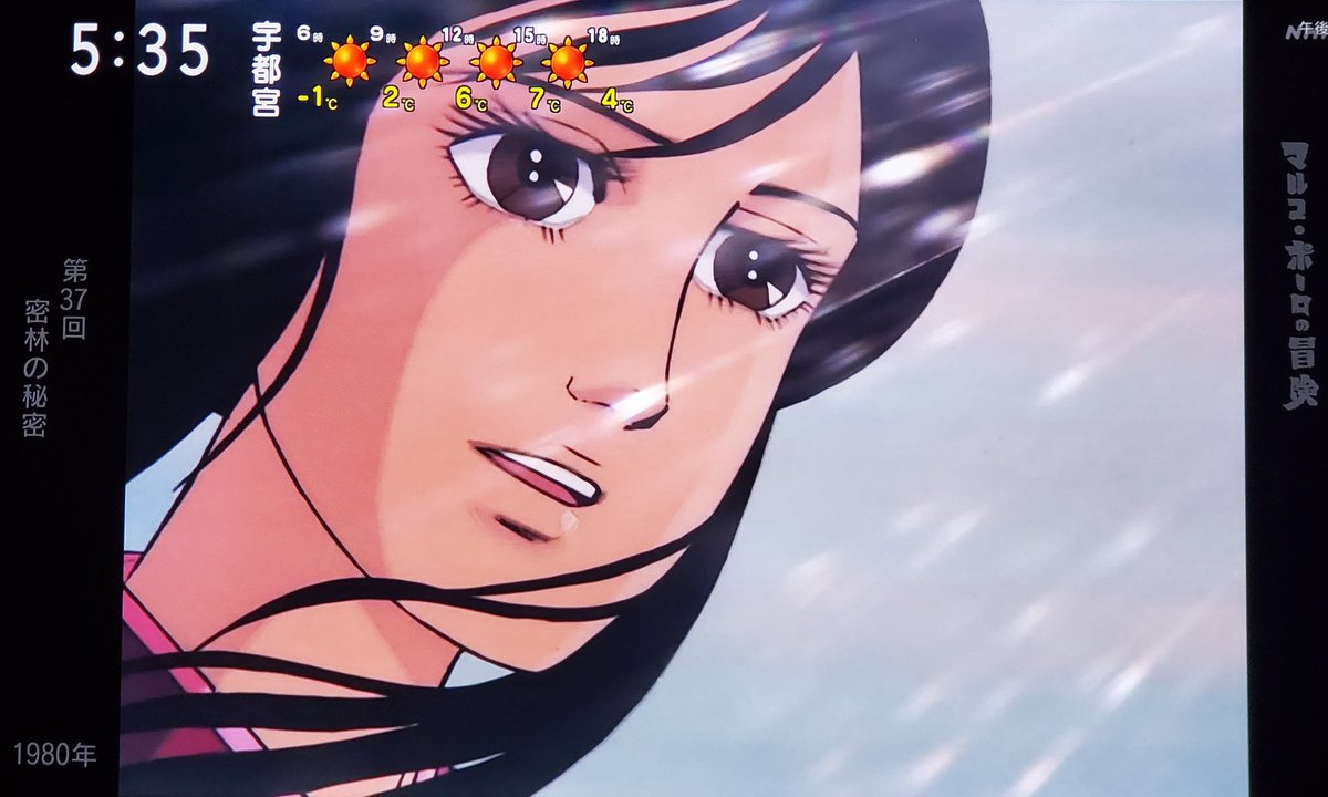 録画した『マルコ・ポーロの冒険』 第37回を視聴👀 この放送回