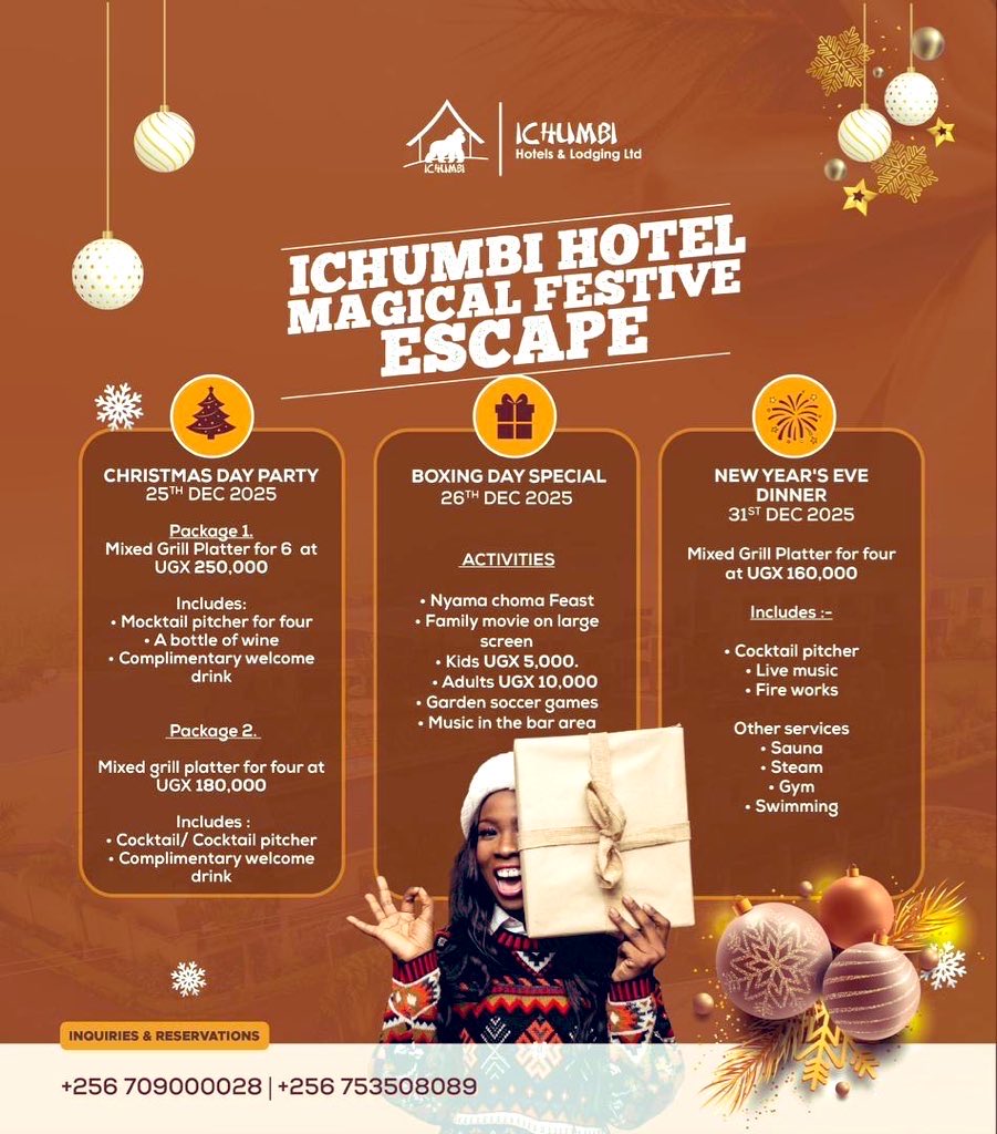 Spending Christmas in kisoro has gotten bigger and better! Ichumbi Hotel Kisoro has got you covered! Come and experience a timeless experience 🎊🎊🎊🎊