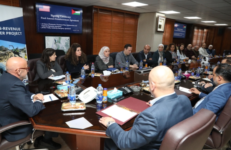 الشؤون المحلية. المياه : توقيع اتفاقيات مشروع توسعة محطة السمرا ومشروع تنفيذ الاجراءات العاجلة لتعزيز مصادر المياه في وادي الأردن 