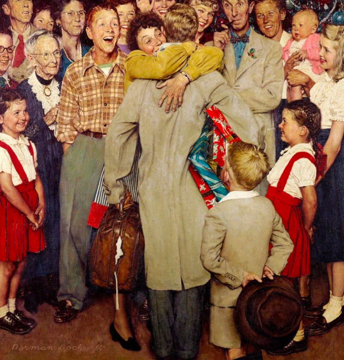 𝘊𝘩𝘳𝘪𝘴𝘵𝘮𝘢𝘴 𝘏𝘰𝘮𝘦𝘤𝘰𝘮𝘪𝘯𝘨, 1948
Norman Rockwell