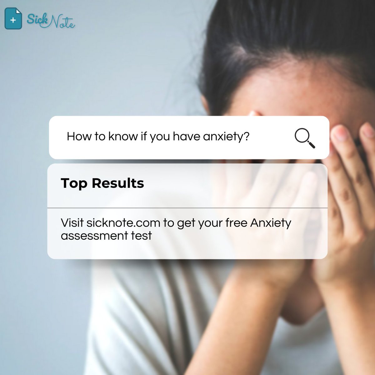 sicknote_com's tweet photo. Feeling overwhelmed or stressed? Take a moment for yourself with Sicknote’s free anxiety assessment. Understand your mental health and take the first step towards peace of mind today. 🌿

Check it out at https://t.co/cHMySTUjA6!

#AnxietyAwareness #sicknotes #MentalHealth https://t.co/EDgGuBBOak