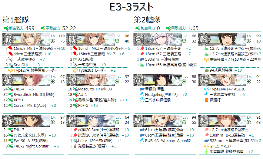 MIGHTY_INO's tweet photo. ラストは制空値上がるので遠回りするけど空母増やして対処。
A1C1でクリア。
装甲破砕はしなかった。
#艦これ #艦これ2025秋イベ https://t.co/7xD62T2nVP