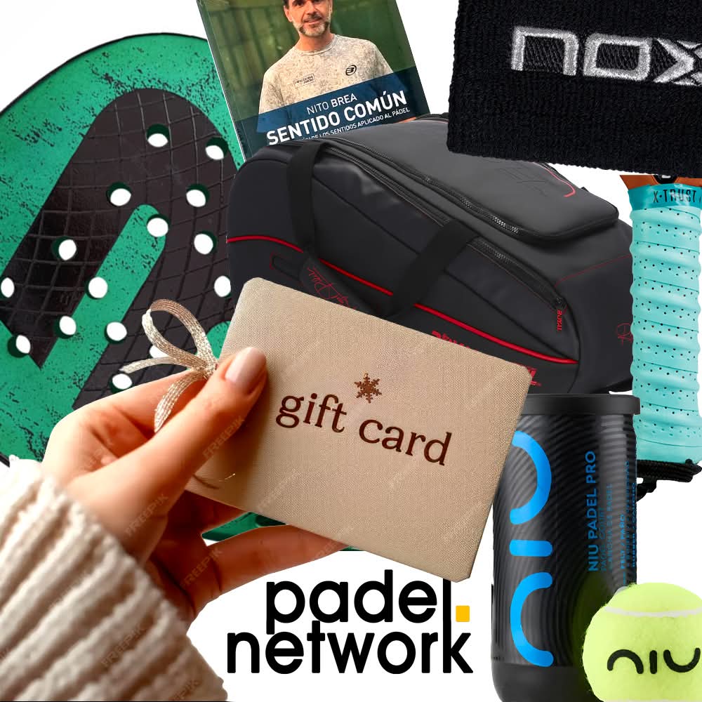 PadelNetwork's tweet image. En estas fiestas, ¡REGALÁ PASIÓN! La GiftCard de la NUEVA TIENDA ONLINE de padelnetwork.shop les permitirá a quienes la reciben elegir lo que más le guste entre nuestros miles de productos.
Buscala en: padelnetwork.shop/products/giftc…

Que sea lo que sea, pero que sea pádel. 
#padel