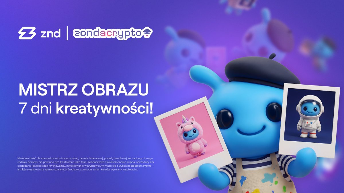 zondacryptopl's tweet photo. ZindyAI Mistrz Obrazu: 7 Dni Kreatywności z zondacrypto 🎨

Przygotuj się na 7 dni i 7 wyzwań, gdzie Twoja wyobraźnia będzie na czołowej pozycji. Do wygrania nagrody o wartości aż 400 USD w tokenach $ZND oraz ekskluzywne gadżety! 🎁

Jak dołączyć do Image Master?
1. Dołącz do naszego Telegrama: Wpadnij na https://t.co/iDffPo3q7m do grupy ZND.
2. Codzienne Wyzwania: Każdego dnia ogłaszamy nowe zadanie na naszych kanałach! Bądź gotowy, aby opublikować swoje dzieła na X (Twitter) lub wykonać zadanie bezpośrednio w grupie ZND na Telegramie.

Zadanie Dnia 1: „Akcent Kulturowy z ZindyAI” - Wygeneruj stereotypowy widok z Twojego kraju z twistem ZindyAI. Opublikuj to na X (Twitter) z tagiem $ZND i oznacz nas!

Reglamin: https://t.co/aFIR26Ysc0

🔥 Bądź kreatywny, angażuj się i daj się ponieść 7-dniowej przygodzie z ZindyAI!

Sprawdź wszystkie szczegóły i zasady na naszym blogu: https://t.co/LUEE4AkKsA
