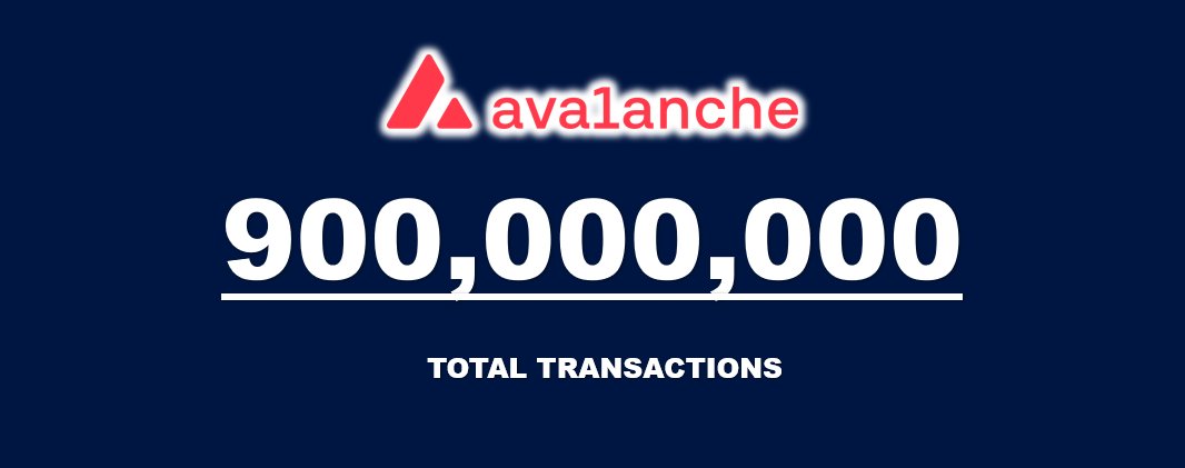turkcrazy07's tweet photo. #Avalanche  C-Chain has surpassed 900 million total transactions.

🔺Around 2 million transactions are processed every day, showing that the network isn’t just growing, it’s actively and consistently being used. 

#Avax #Web3 #Avalanche