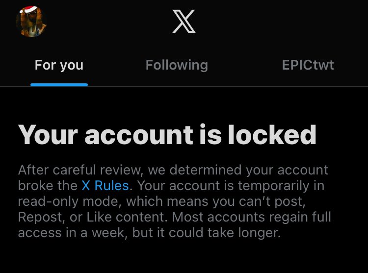 sad_clown18's tweet image. my account is locked for a week lol. pls repost.