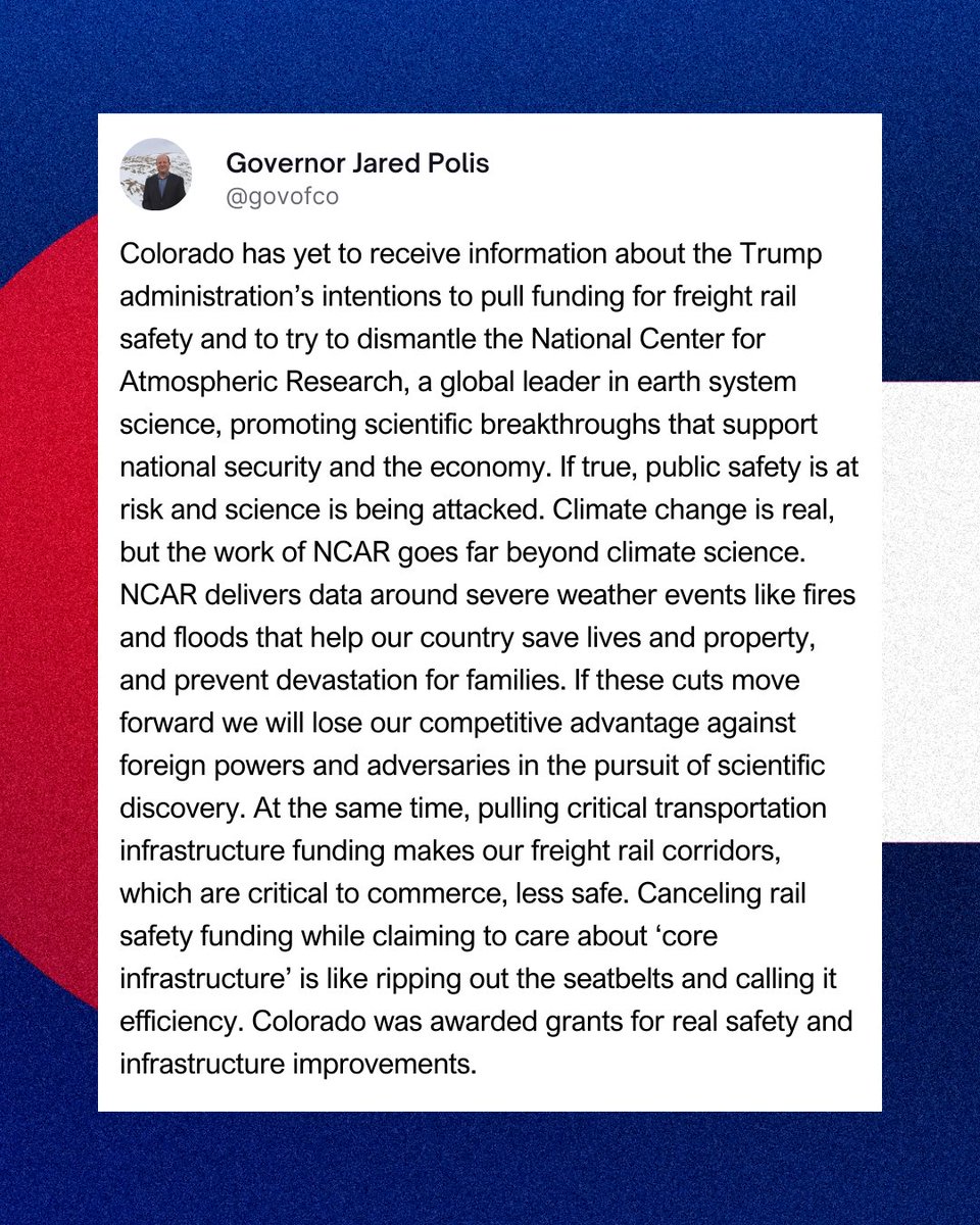 Governor Jared Polis tweet media