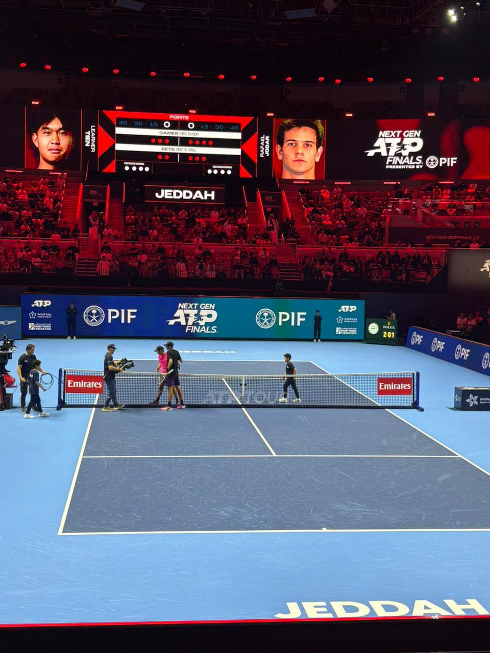 المرشح السابع الإسباني رفائيل خودار ينتصر على المرشح الأول الأميركي ليرنر تين. #نهائيات_الجيل_القادم 