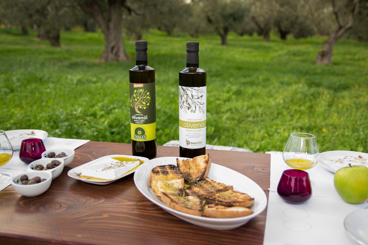 Στον ελαιώνα μας στο Ελληνοχώρι Κορινθίας, η γευσιγνωσία του βιοδυναμικού ελαιολάδου Biodimas δεν είναι απλώς μια δοκιμή γεύσης· είναι μια εμπειρία σύνδεσης με τη γη.
Κάθε σταγόνα προέρχεται από καλλιέργεια που ακολουθεί τις αρχές της βιοδυναμικής γεωργίας: