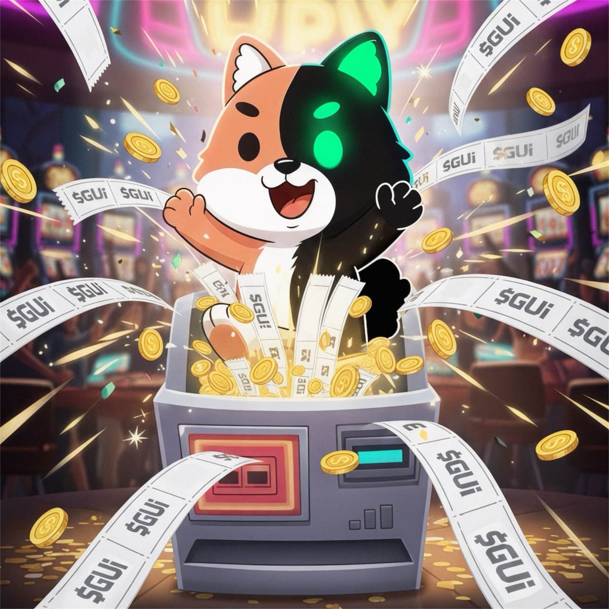 In the span of 1 Month, the lottery jackpot has doubled to 4.4B $GUI
More than 100M $GUI has been burnt in the process.

To celebrate Christmas Joys, we shall be gifting 10M $GUI to one of the next tickets buyers randomly!

Show your tickets below and share with your  friends.