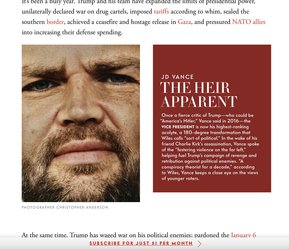 keyboardboogie's tweet image. Twitter posts single out the Karoline Leavitt Vanity Fair picture to distract from the article

vanityfair.com/news/story/tru…