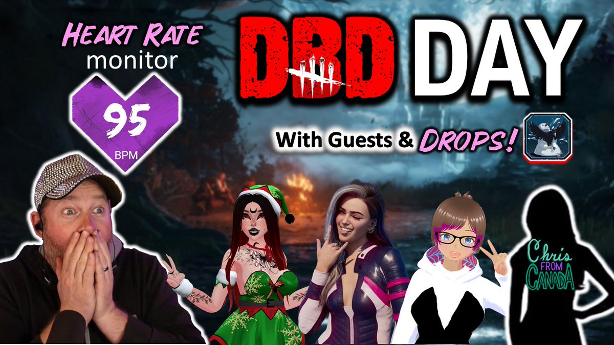 🔴DROPS! 🔴 

🌟DBD DAY COLLABORATIONS!!!🌟 

🔹Heart Rate Monitor
🔹Scare Counter Giveaway! 

💖 LIVE NOW 💖
twitch.tv/theonlysuper  
#doitforcrew #supercrew <a href="/Dixper_en/">Dixper</a> <a href="/TangiaCo/">Tangia</a>