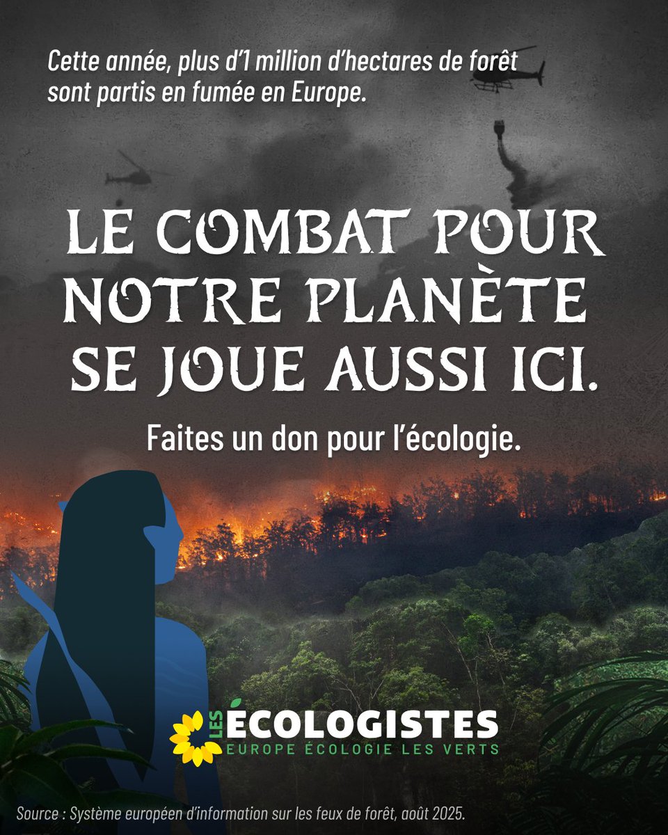 EELV's tweet photo. Ça ne vous surprendra pas, nous aussi, on adore Avatar 💙

Et si comme nous, vous ne voulez pas que la Terre finisse comme Pandora...

Faites un don pour l’écologie 🌻

👉 https://t.co/qk12PInRzl https://t.co/a9gvXlwBpr