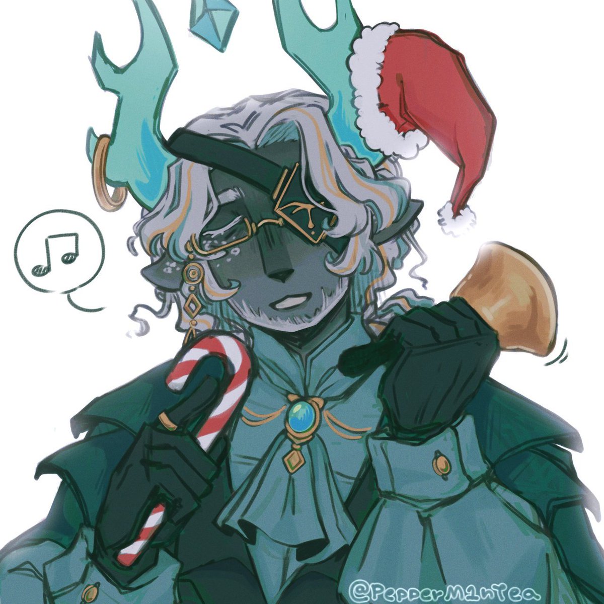 PepperM1nTeaa's tweet image. Merry Christmas everyone ♡♡  I finished the drawing &amp;gt;:D !!
[ + been a while since I drew Medkit !! twas fun &amp;gt;:3c ] 

#phighting #phightingart