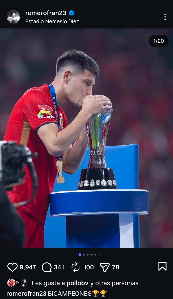 Amo ver las publicaciones de los jugadores del Toluca... Franco Romero subió fotos y los comentarios de sus compañeros demuestran el grado de unión y amor que se tienen entre ellos... Y así si te vas a las publicaciones de los demás, ves los mismos comentarios