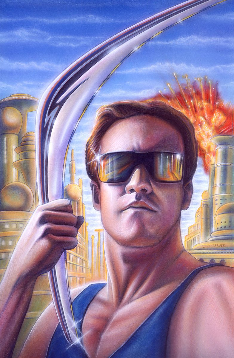 MikeWinterbauer's tweet photo. My classic cool Power Blade painting 1991!
#illustration #popculture #movieart #boxart #powerblade https://t.co/B1NbgVmi6r