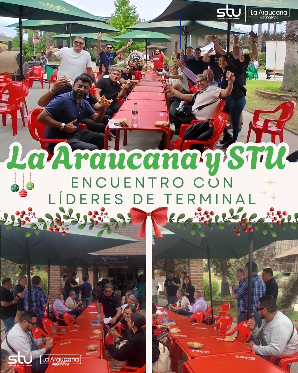 Encuentro con Líderes de Terminal junto a STU, invitados por La Araucana. Un espacio de diálogo y colaboración para fortalecer el liderazgo y el trabajo en equipo.
#STU #electromovilidad #busesred #buseselectricos #redmovilidad #LaAraucana
