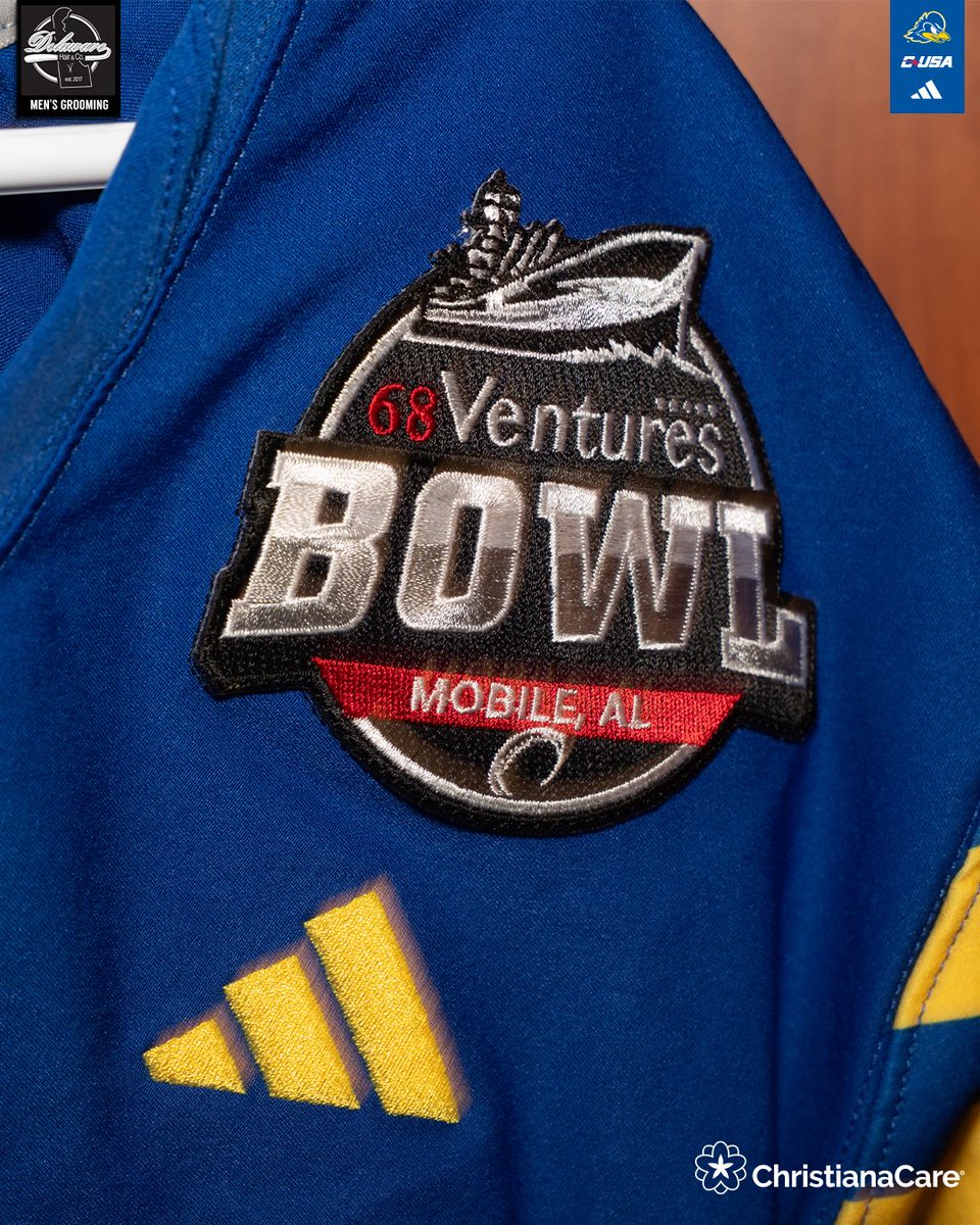 Delaware_FB's tweet image. Bowl attire 🔵🟡