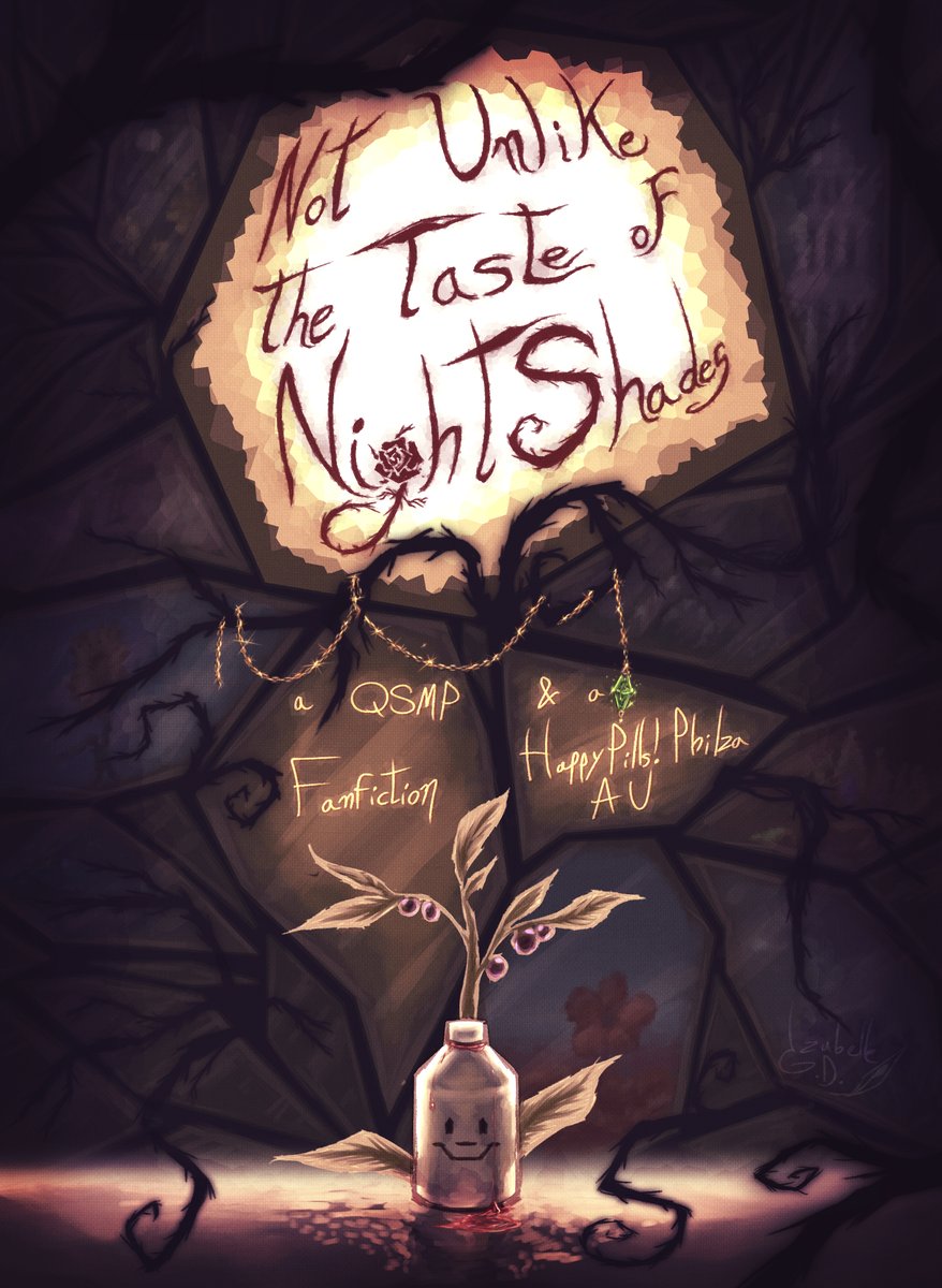 MultifandomIzzy's tweet image. Oh yes, I have finished the revamped cover art for the fic! :3

#qsmp #qsmpfanart #qsmpfanfiction #qsmpau #HappyPillsPhilzaAU