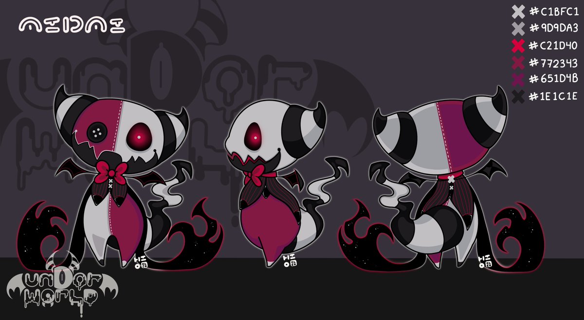 hiokleo's tweet image. Meet Midmi! 💀📕✒️
Would you get a plushie of him if it was available?