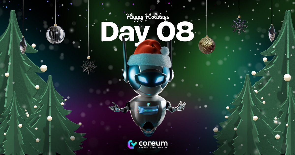 8 Days of Christmas with Coreum Community DAO 🎄🎁

We’re counting down to Christmas with daily giveaways to spread holiday cheer.

Prizes include $COREUM tokens, $CCD tokens, and exclusive <a href="/CoreumPunks/">Coreum Punks</a> NFTs. 

To enter today’s draw &amp; stay eligible all 12 days:
❤️ Like
🔄 Retweet