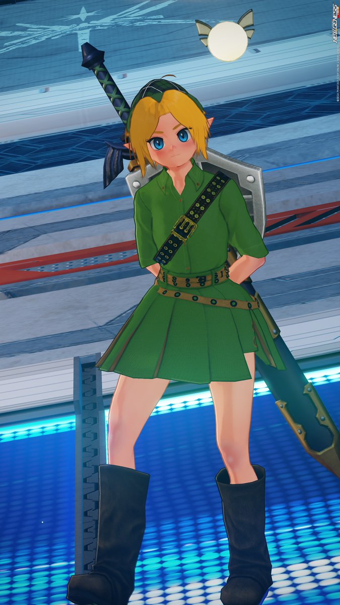 powerbareru's tweet image. 折角、ムジュラの仮面やってたのでリンク君作ってみました～
続きはいつになるのか…今年中には終わらせたい🌝

それと、緊急のルーサー面白かった！
#PSO2_NGS