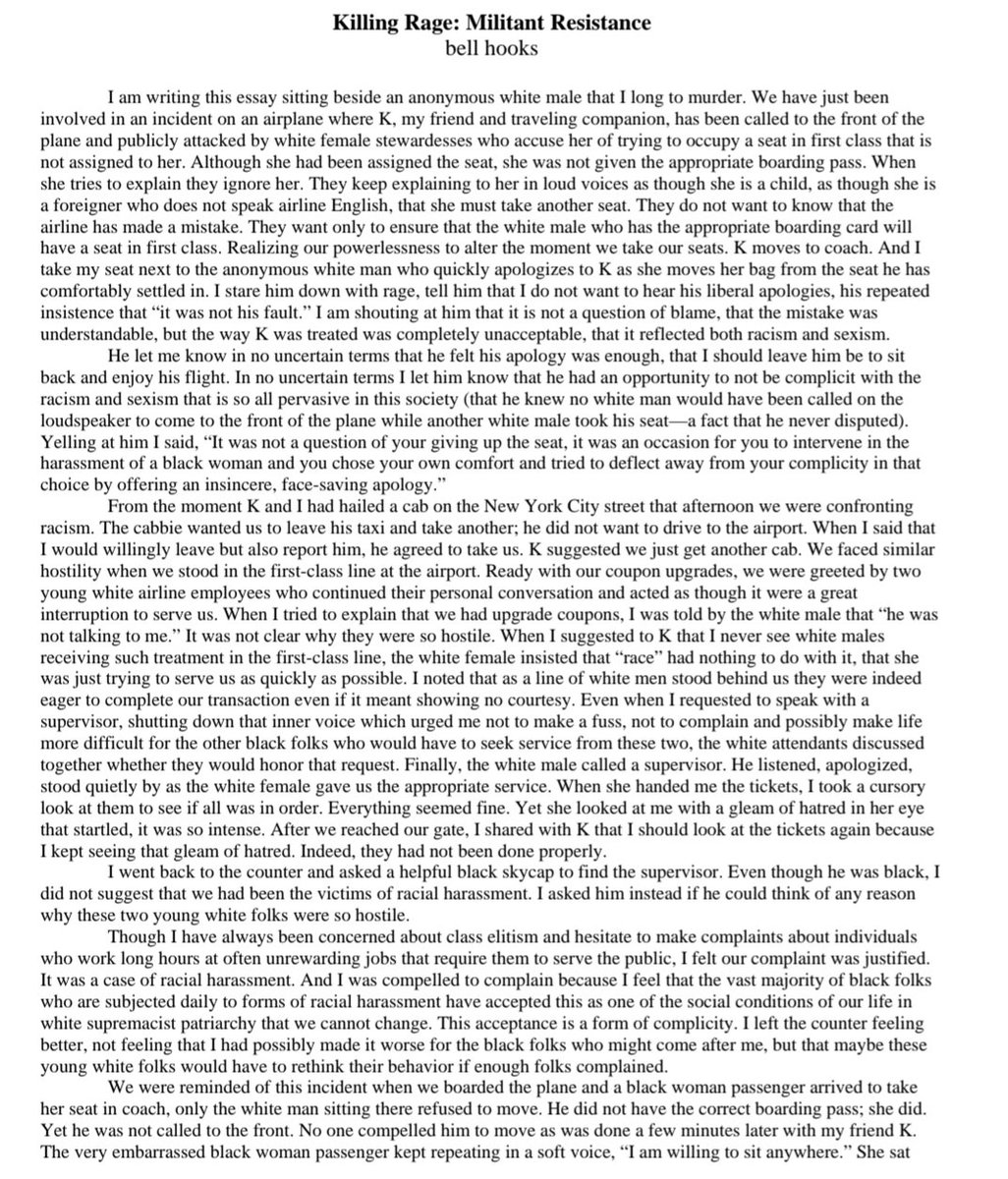 Dr_Martez_Files's tweet image. bell hooks explicitly credits Malcolm for shaping her political consciousness and teaching her the power of rage and resistance. She never positioned herself against him. bell hooks is not above critique, but stop lying on her and using Malcolm as a prop for bad faith arguments.