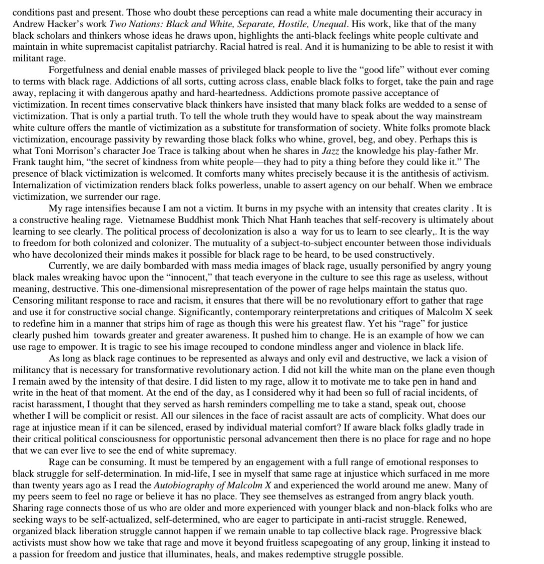 Dr_Martez_Files's tweet image. bell hooks explicitly credits Malcolm for shaping her political consciousness and teaching her the power of rage and resistance. She never positioned herself against him. bell hooks is not above critique, but stop lying on her and using Malcolm as a prop for bad faith arguments.