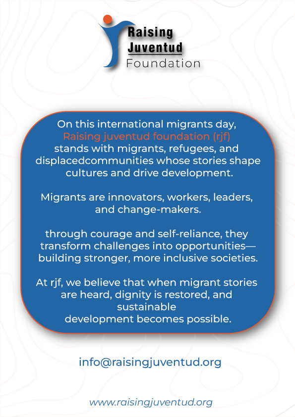 raisingjuventud's tweet photo. #InternationalMigrantsDay 
Every migrant’s story is one of courage and hope. Their skills and cultures strengthen our communities and drive development. 
#MyGreatStory #MigrantStories #RefugeeVoices #UNHCR #IOM https://t.co/8EZrN7kyBz