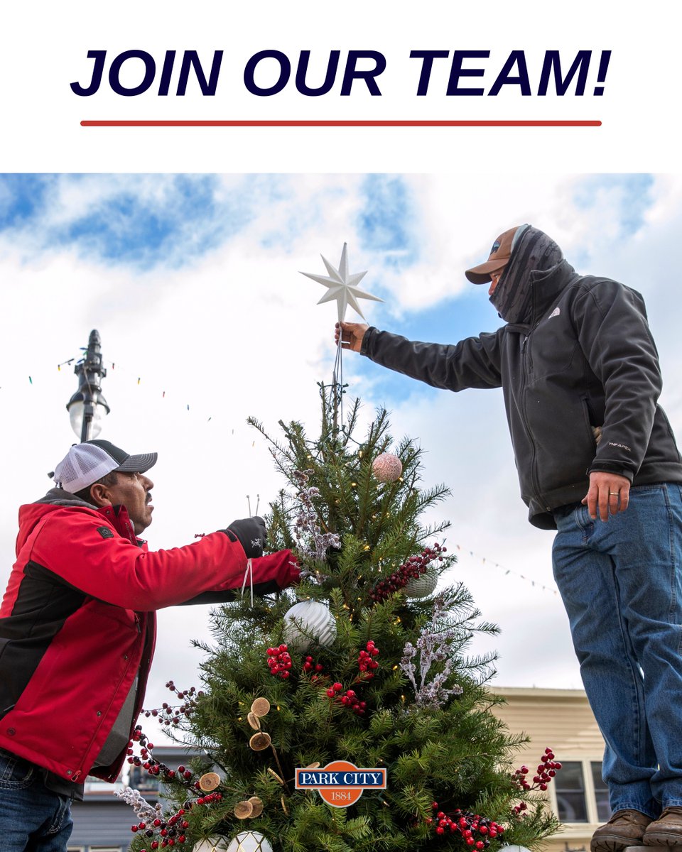 ParkCityGovt's tweet image. We are always looking for great people to work with us at Park City Municipal.

Recent Openings:
• City Manager
• Library Specialist (Part time)
• Parks III – Winter Seasonal
• Transit Operator
• Group Fitness Instructor

Apply today to #WorkWithUs: bit.ly/3Xh6Mos