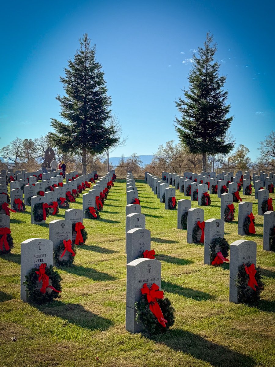 BlueShieldCA's tweet image. #BlueShieldCACares! Our Operation VET employee resource group organized dozens of our employees and their families to participate in @WreathsAcross America Day, which honors veterans and fallen soldiers who gave the ultimate sacrifice. Alongside community volunteers, they laid…