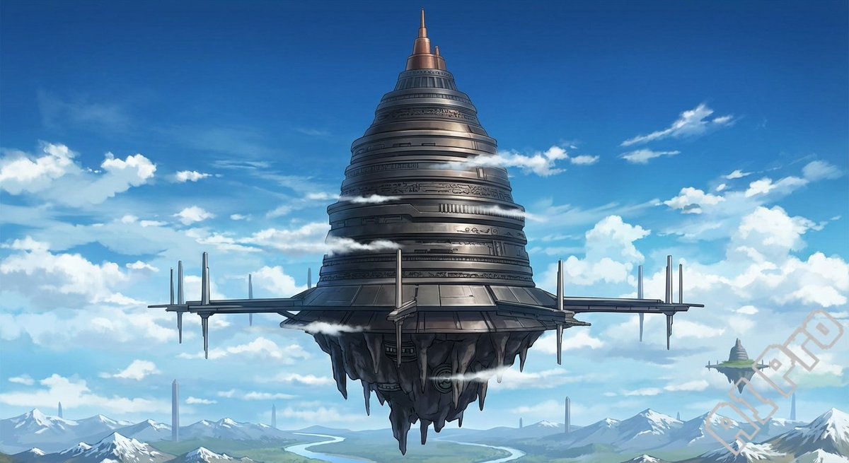 AIProComissions's tweet image. The gigantic Airborne castle of Aincrad, from Sword Art Online.
#AIイラスト #AIart #SwordArtOnline #gemini_art
