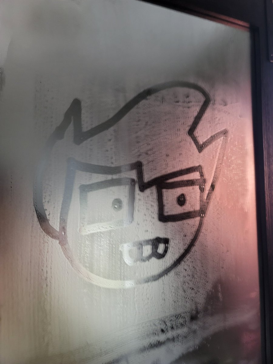 terezism's tweet image. Jesus appeared in my bathroom mirror today. ❤️✝️ God bless. 🙏