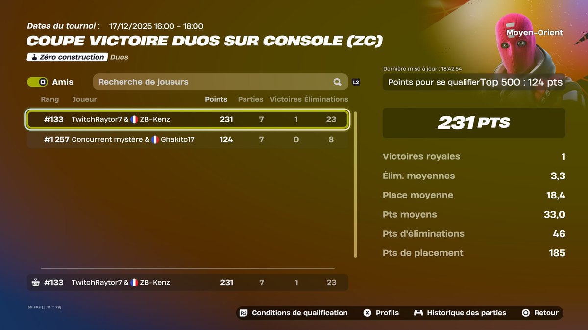 Qual Ccc ZB MO 🇸🇦 Top 133 🏆
I'm not playing in the final
<a href="/kqnzFN/">Kenzfnbr</a> 
#Fortnite #fortnitecompetitive