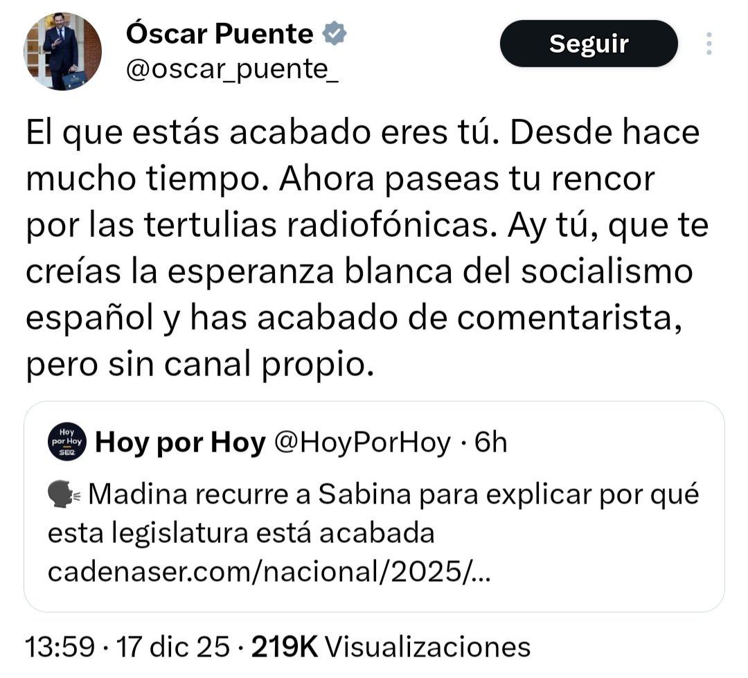 NataliaPastor's tweet image. Eduardo Madina sufrió un atentado en 2002 con una bomba lapa por un comando de ETA que le causó graves lesiones, entre ellas la amputación de la pierna izquierda.
Hoy, Sánchez gobierna con los herederos de los terroristas que lo mutilaron y Óscar Puente lo insulta por opinar.