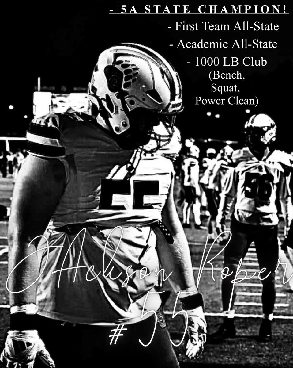 • 5A State Champion 🏆
• First Team All-State 2025 (LT)
• Academic All-State 2025 (3.67 GPA)
• 1000 LB Club (Bench, Squat and Clean)
• Versatile (Played LT, LG and NT) 
<a href="/SixZeroAcademy/">Coach Matt McChesney</a> <a href="/CoachBetti/">Coach Betti</a> <a href="/CCNextLevelFB/">Cherry Creek Next Level 🏈</a> <a href="/CreekFB/">CherryCreek Football</a> 

<a href="/TylerBowen/">Tyler Bowen</a> <a href="/CoachCushing/">Adam Cushing</a> <a href="/markpantoni/">Mark Pantoni</a>
