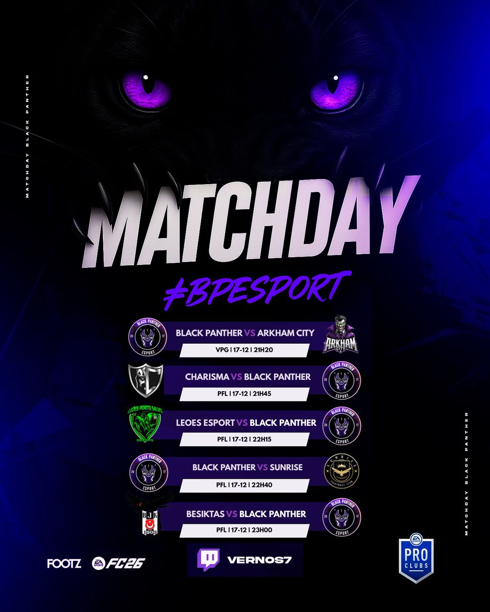 Black Panther eSports tweet media